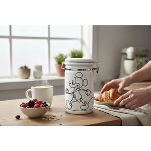 Disney Mickey Mouse Sketchbook Ceramic Hinged-Lid Canister